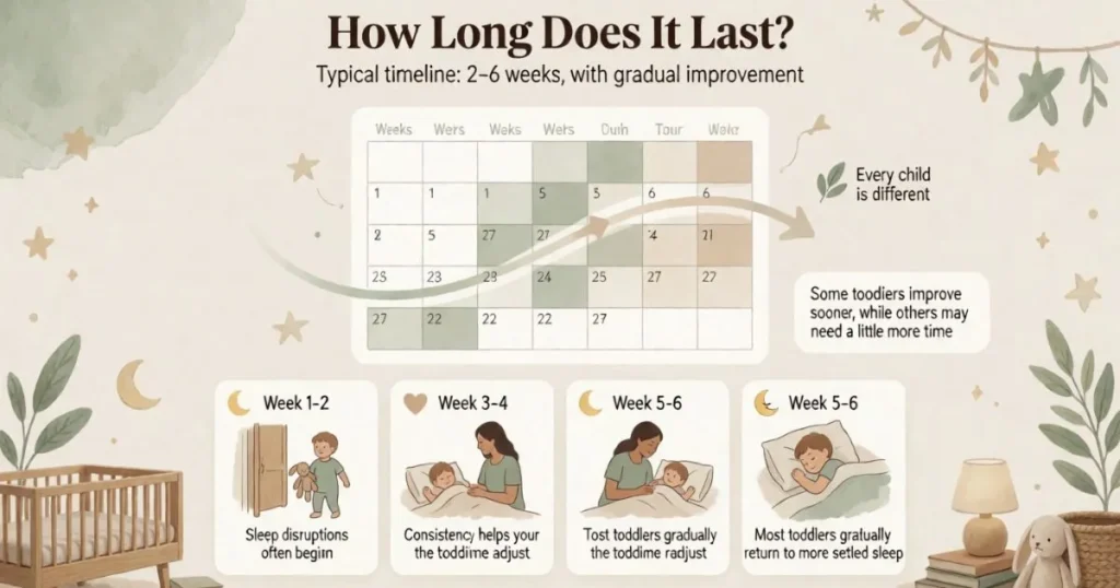 Typical timeline: 2–6 weeks, with gradual improvement