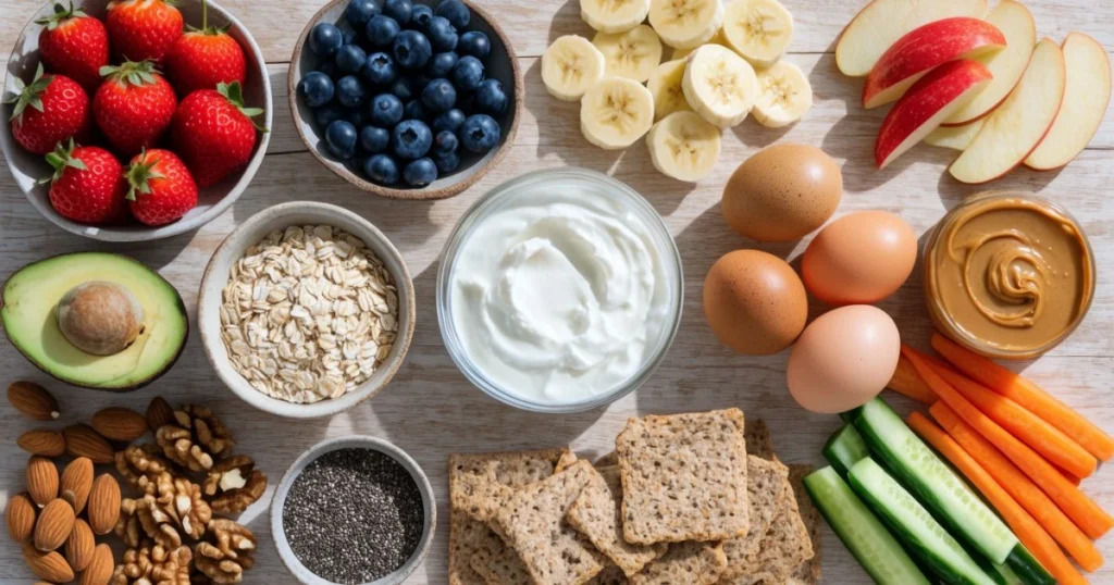 Nutritious ingredients for healthy toddler snacks