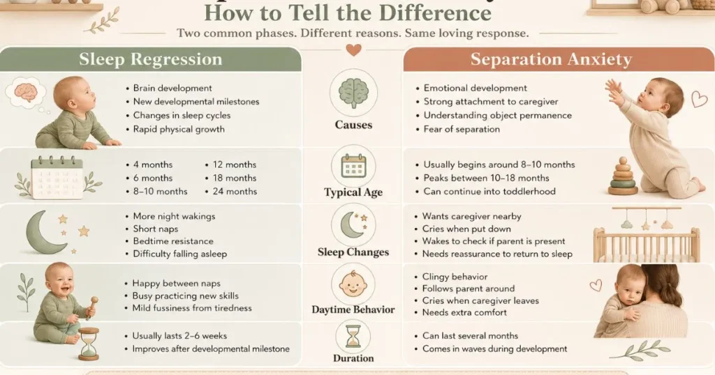7 Essential Sleep Regression vs. Separation Anxiety Differences 3 Sleep Regression vs Separation Anxiety