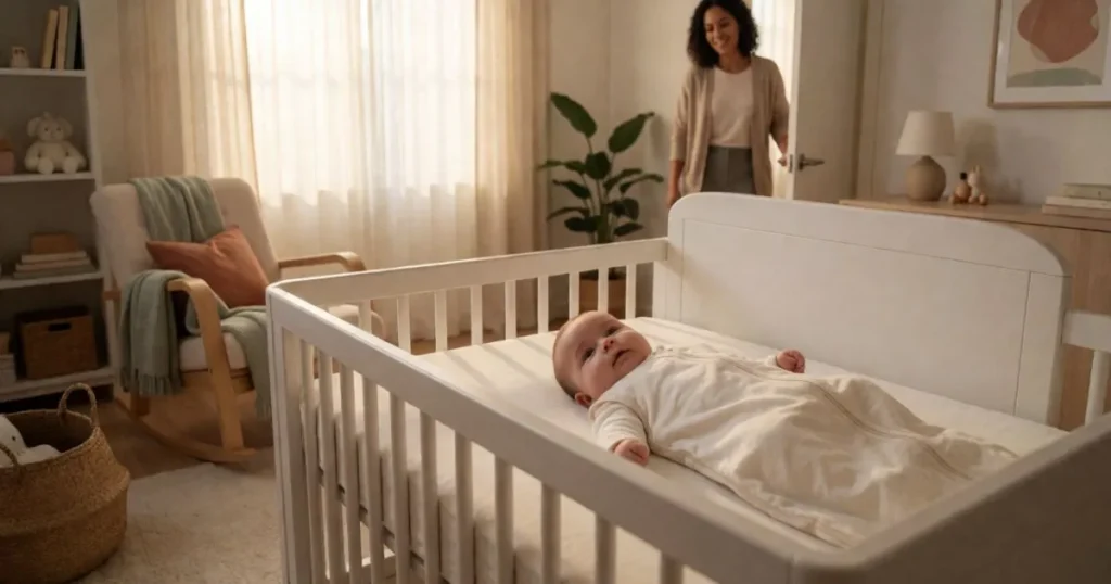 Baby awake early in the morning during the 4 month sleep regression