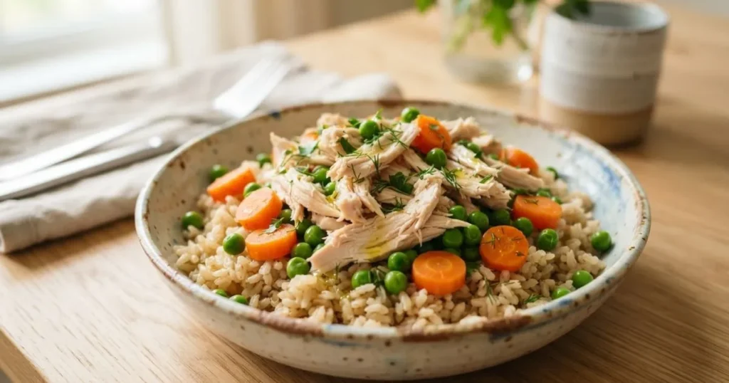 Cooked chicken breast, shredded
