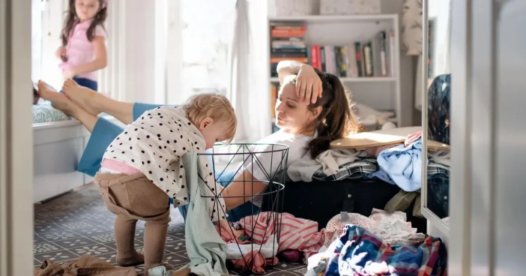 overwhelmed mom