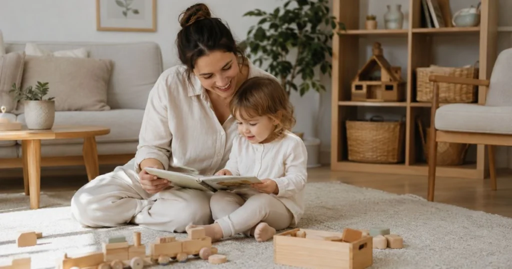 Mom Life: Why It's Hard and How to Enjoy It More (Without Feeling Guilty) 3 Mother playing with toddler