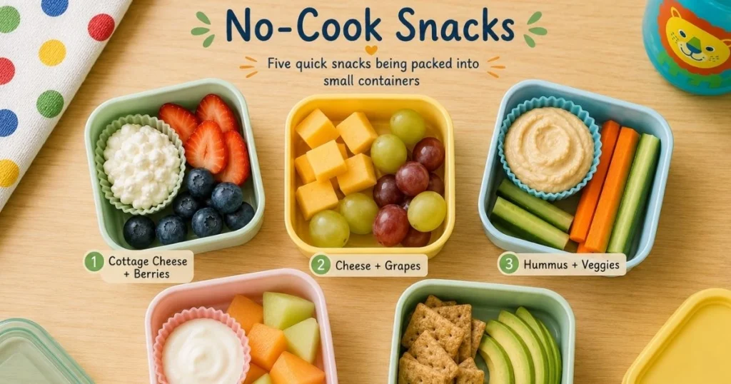 easy no-cook toddler snacks
