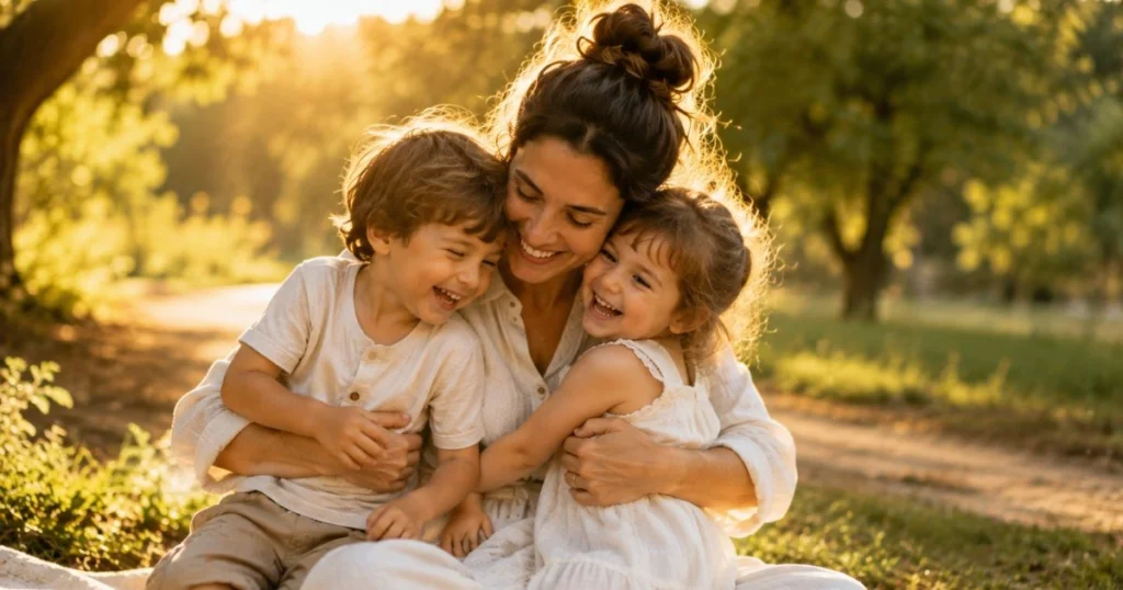Mom Life: Why It's Hard and How to Enjoy It More (Without Feeling Guilty) 17 Happy family together