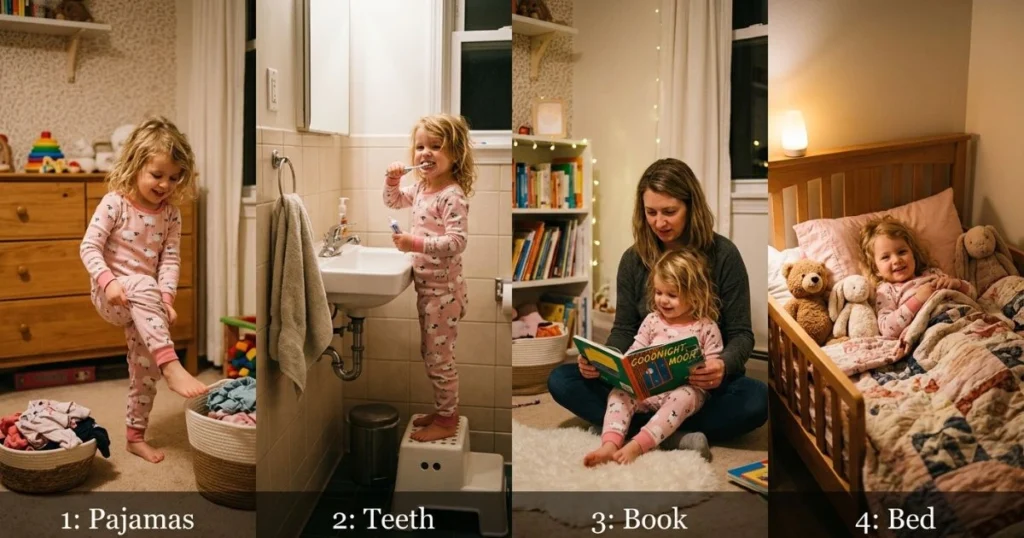 toddler bedtime routine steps
