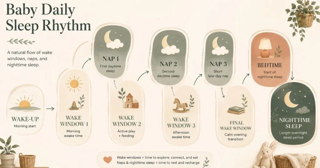 Infoghrafic 6 month sleep schedule