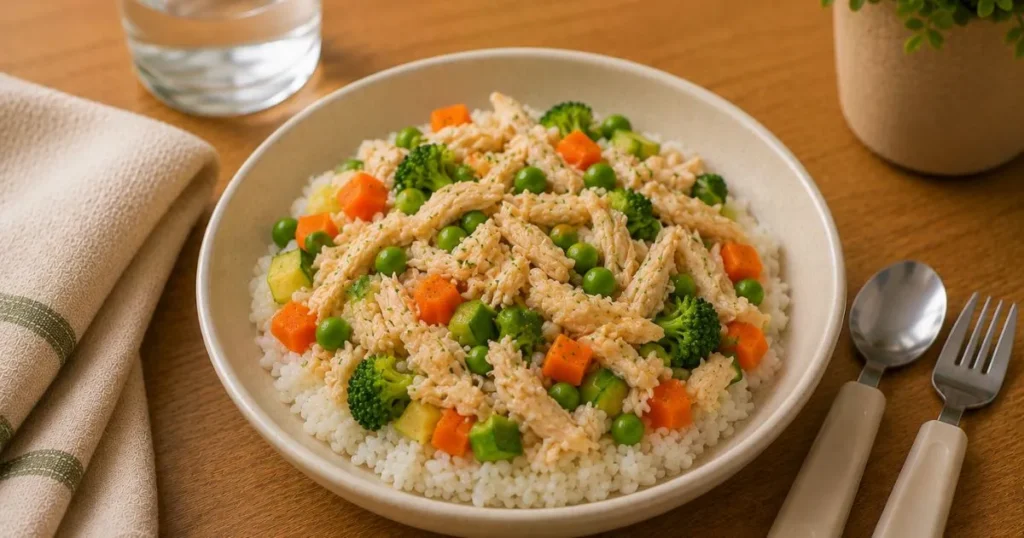 lentil and vegetable pasta for toddler