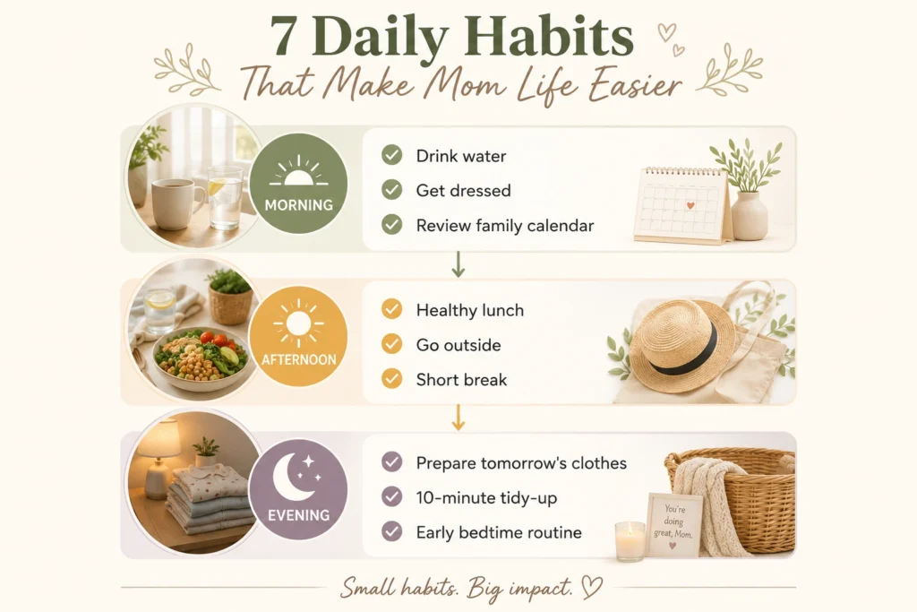 Mom Life: Why It's Hard and How to Enjoy It More (Without Feeling Guilty) 12 7 Daily Habits That Make Mom Life Easier