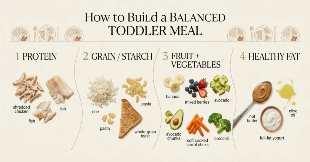 Toddler lunch food groups