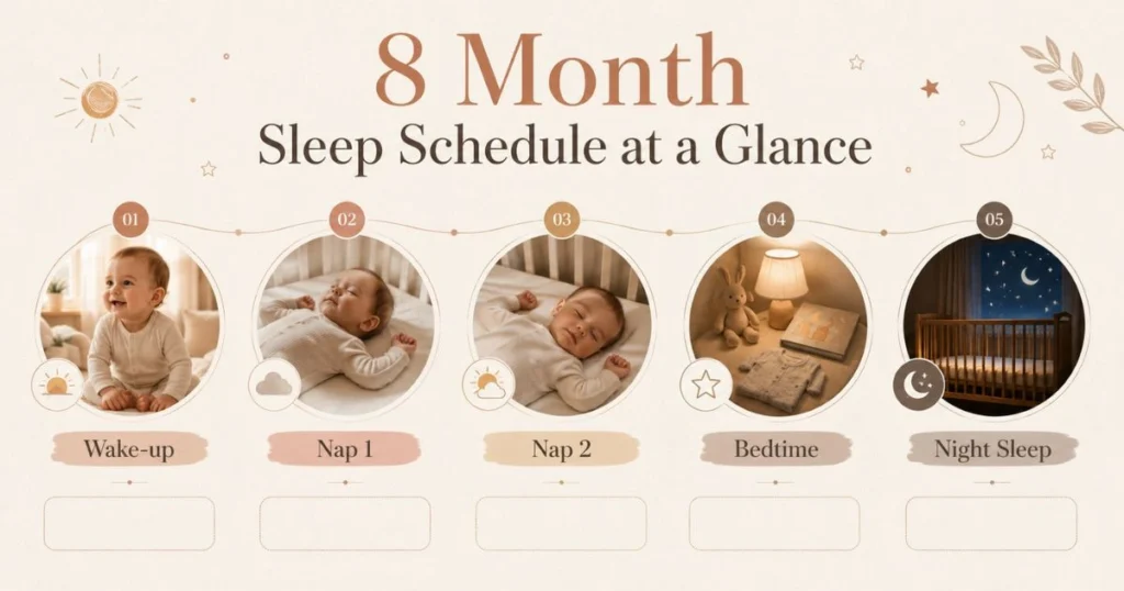8 Month Sleep Schedule at a Glance