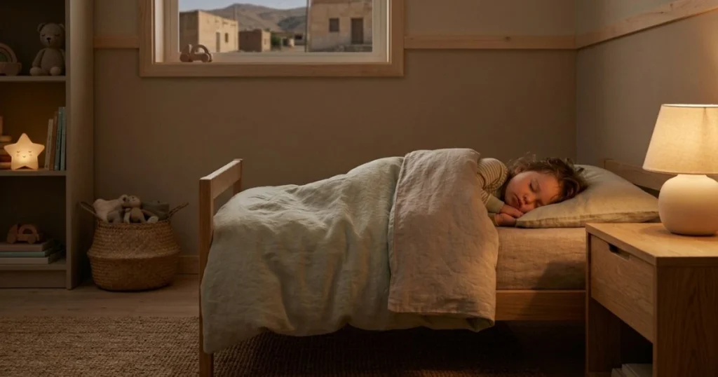 toddler sleeping peacefully after bedtime routine