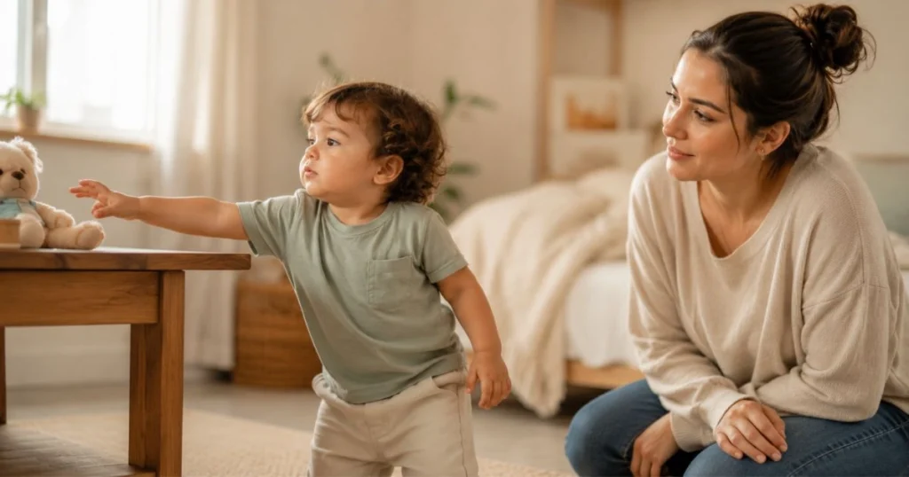 How to Stop Toddler Hitting Without Punishment 4 Parent helping a frustrated toddler understand big feelings