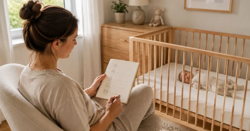 Baby Nap Schedule: A Complete Guide by Age 4 Parent reviewing a baby's daily nap schedule