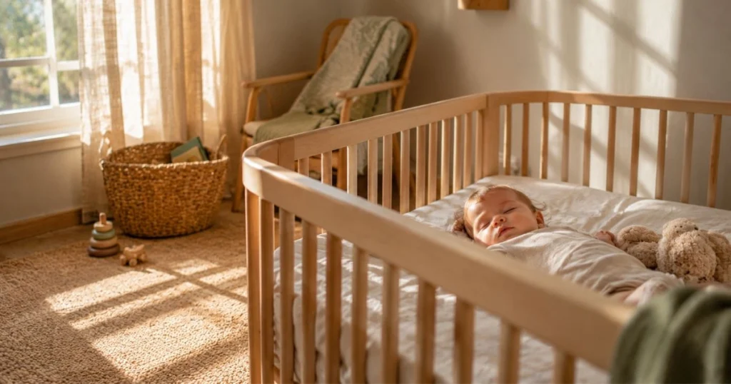 6-month-old baby taking a daytime nap