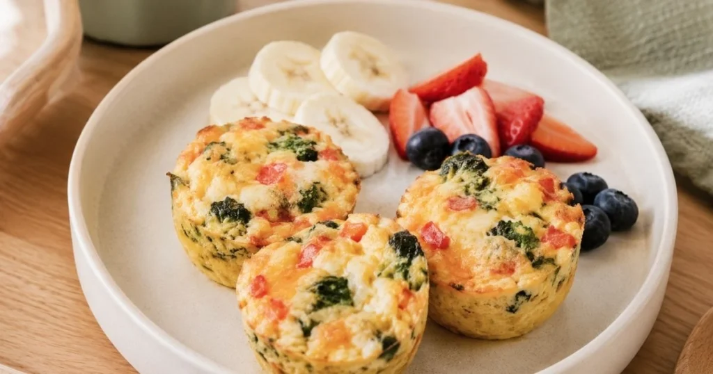 Mini egg muffins for a picky toddler breakfast
