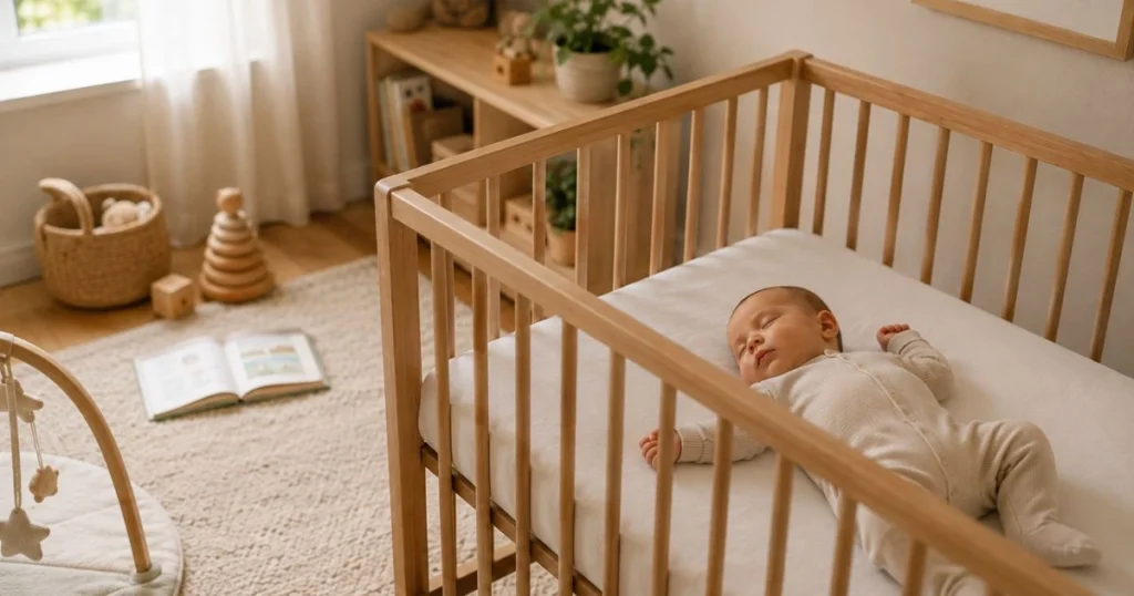Baby Nap Schedule: A Complete Guide by Age 8 Six-month-old baby sleeping peacefully during the day
