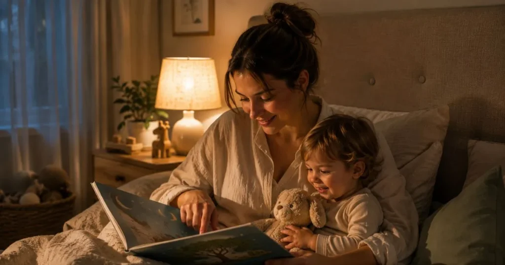 Mother creating meaningful moments with her child