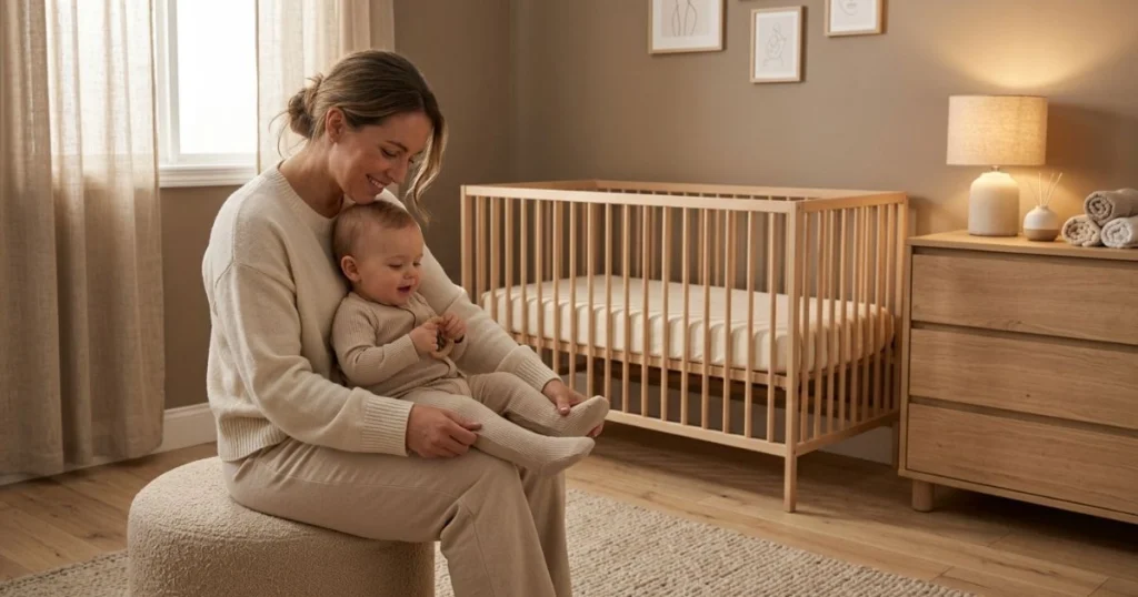 How to Create a Baby Bedtime Routine That Actually Works 9 Baby wearing comfortable pajamas before bed