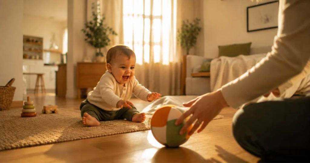 6-month-old baby staying awake during the afternoon