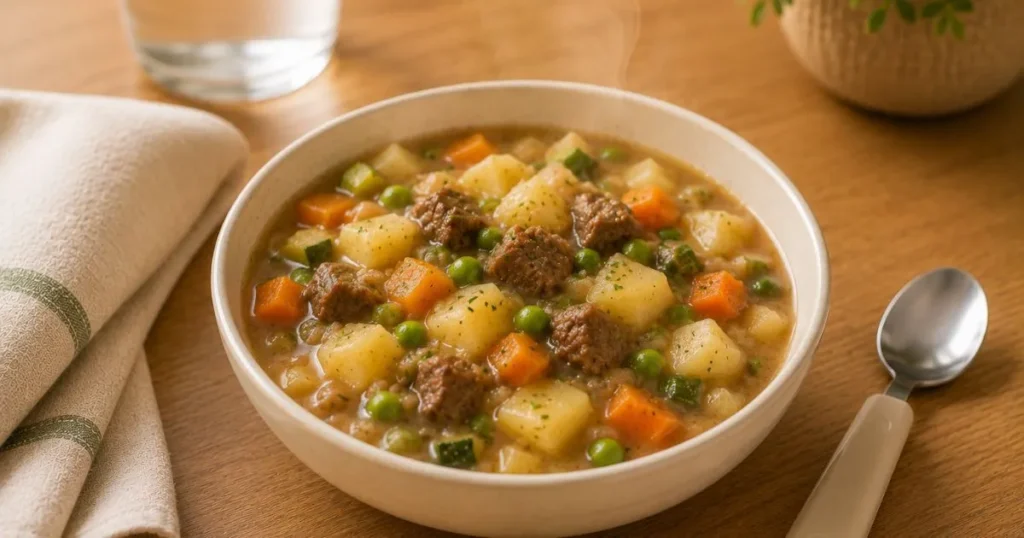 soft beef and potato stew for toddler