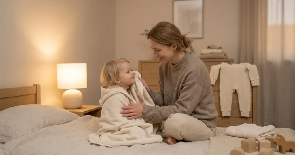 toddler bath as part of bedtime routine