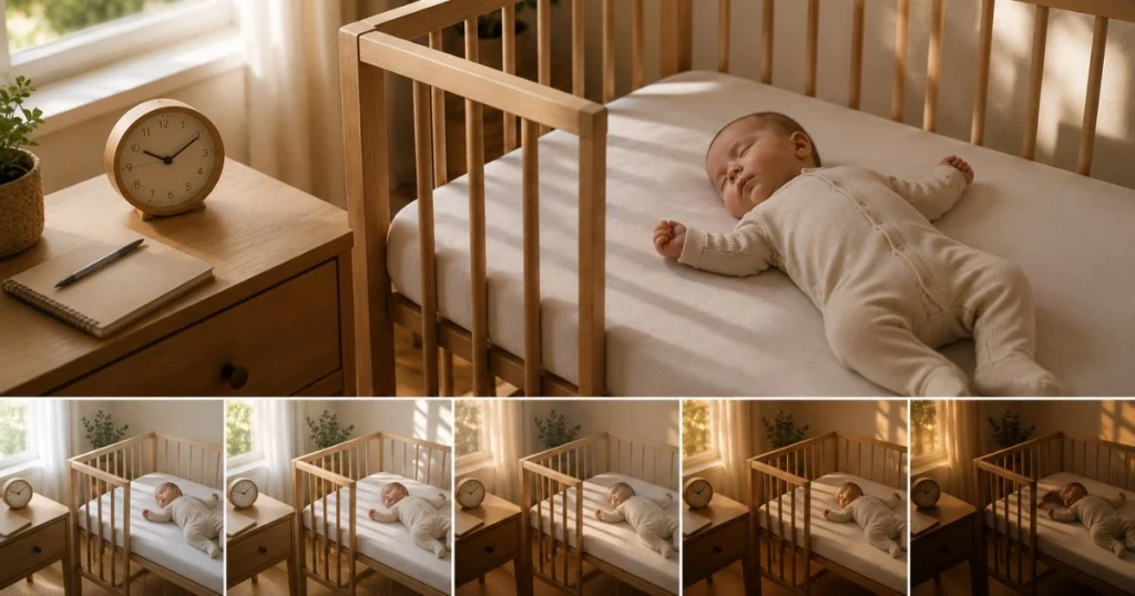 Baby Nap Schedule: A Complete Guide by Age 10 Baby sleeping peacefully during daytime rest