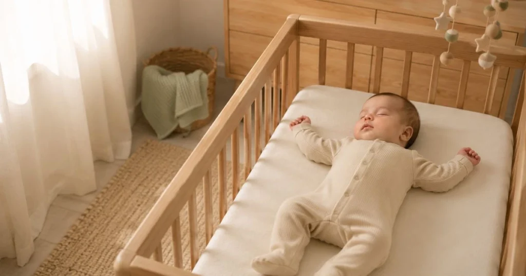 6 month old baby sleeping during nap