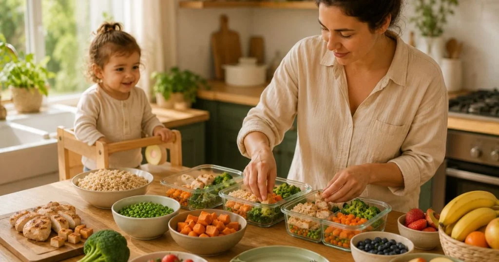 Toddler Dinner Ideas: 35 Easy, Healthy Meals They'll Love 13 Family sharing a healthy homemade dinner with a happy toddler at the table