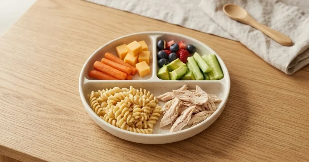 Appealing lunch for picky toddler