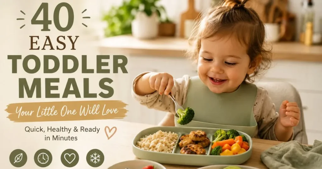 Easy Toddler Meals: 40 Simple Recipes Kids Love 6 Easy Toddler Meals