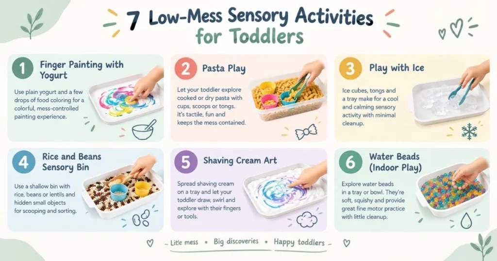 35 Sensory Activities for Toddlers That Are Fun & Easy 16 7 Low-Mess Sensory Activities for Toddlers