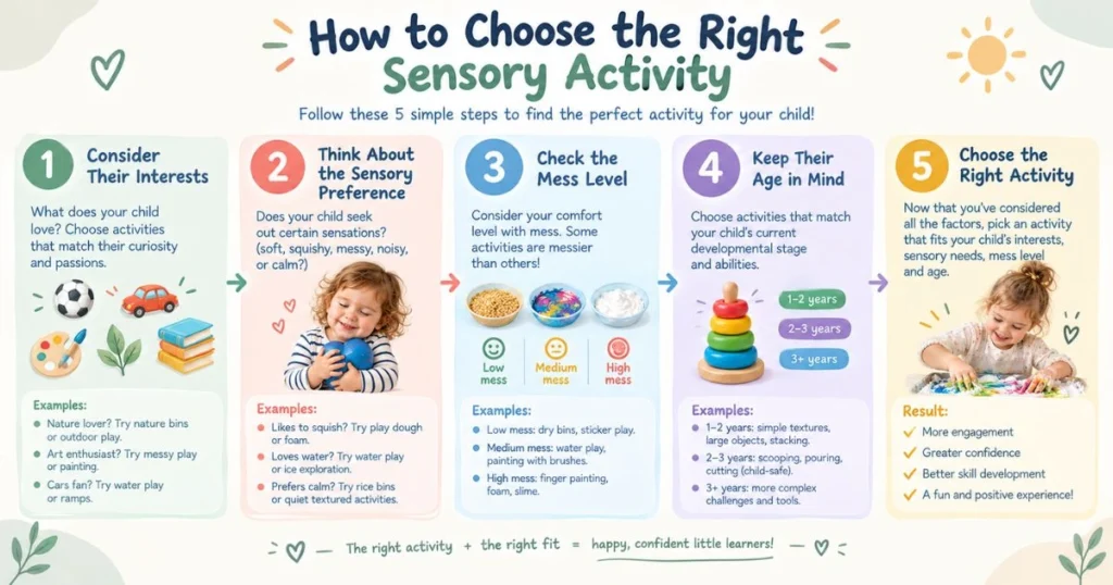 35 Sensory Activities for Toddlers That Are Fun & Easy 17 How to Choose the Right Sensory Activity