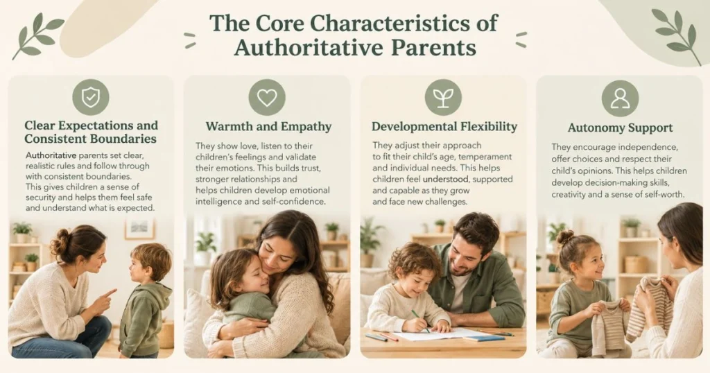 The Authoritative Parenting Style: A Balanced Approach to Raising Confident Children 4 Four core characteristics of authoritative parenting