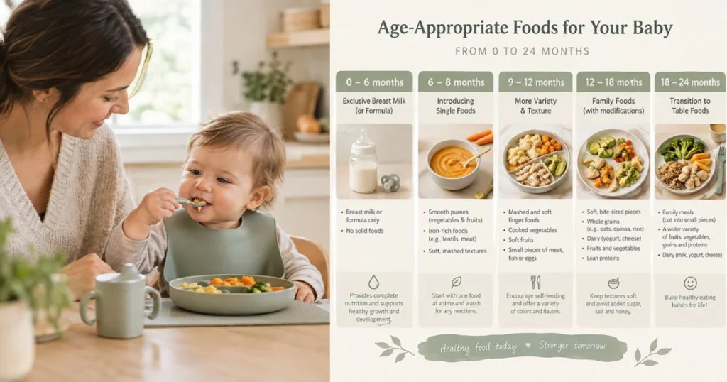 Baby Feeding Chart : 0 to 24 Months 4 Baby feeding chart by age from 0 to 24 months