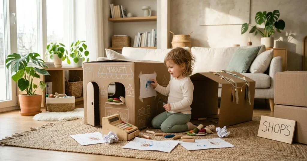 30 Easy Indoor Activities for Toddlers That They’ll Love 13 Happy toddler play creative indoor play at home
