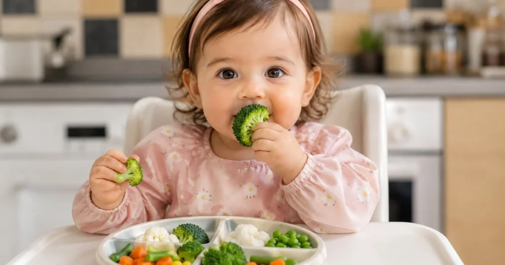 Baby Finger Foods: 30 Easy & Safe Foods for Babies 12 Baby eating baby finger foods