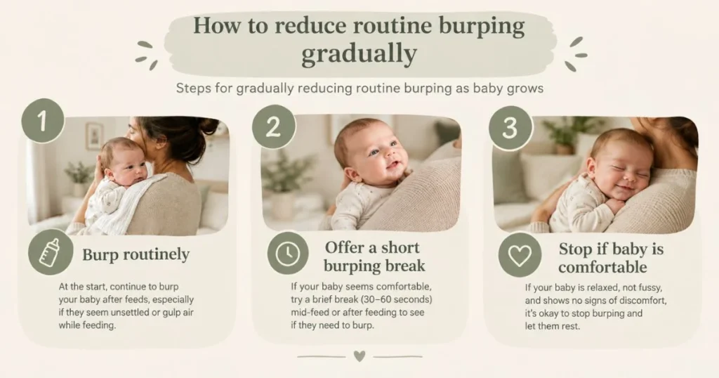 When Do You Stop Burping a Baby? A Simple Guide 4 Steps for gradually reducing routine burping as baby grows