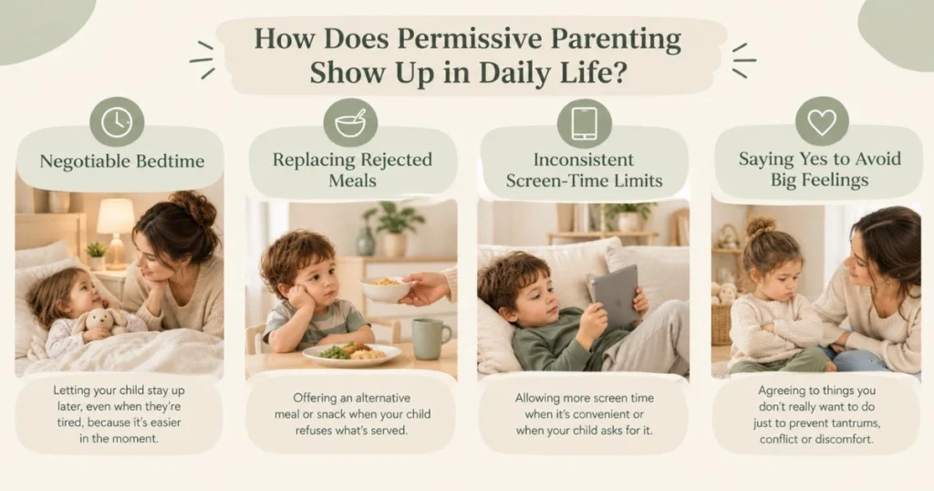 What Is Permissive Parenting? Characteristics, Effects, and How to Break the Cycle 5 Four common examples of permissive parenting in daily life