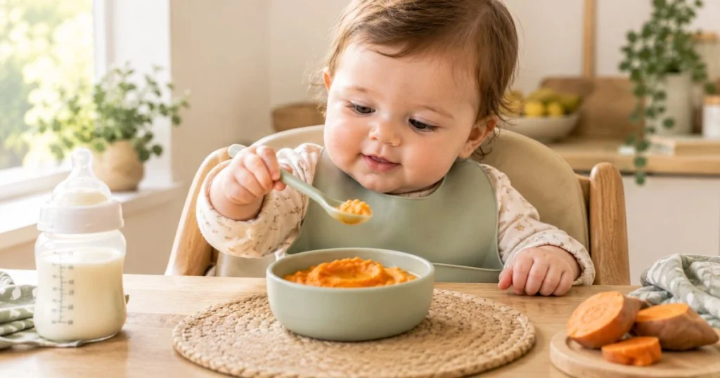 Baby Feeding Chart by Age: Complete Guide for 0–12 Months 6 6 month old baby starting solid foods