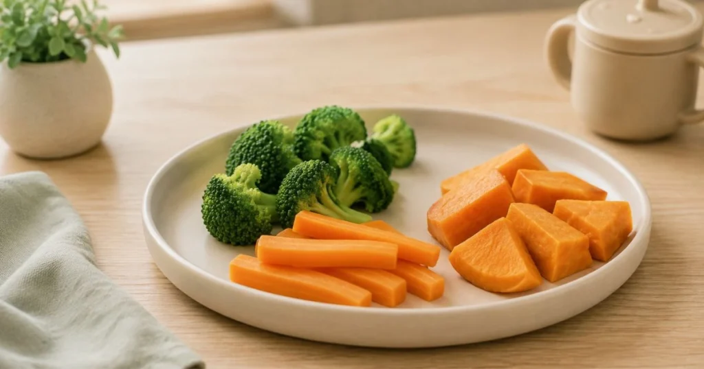 Baby Finger Foods: 30 Easy & Safe Foods for Babies 7 Soft vegetables for baby finger foods