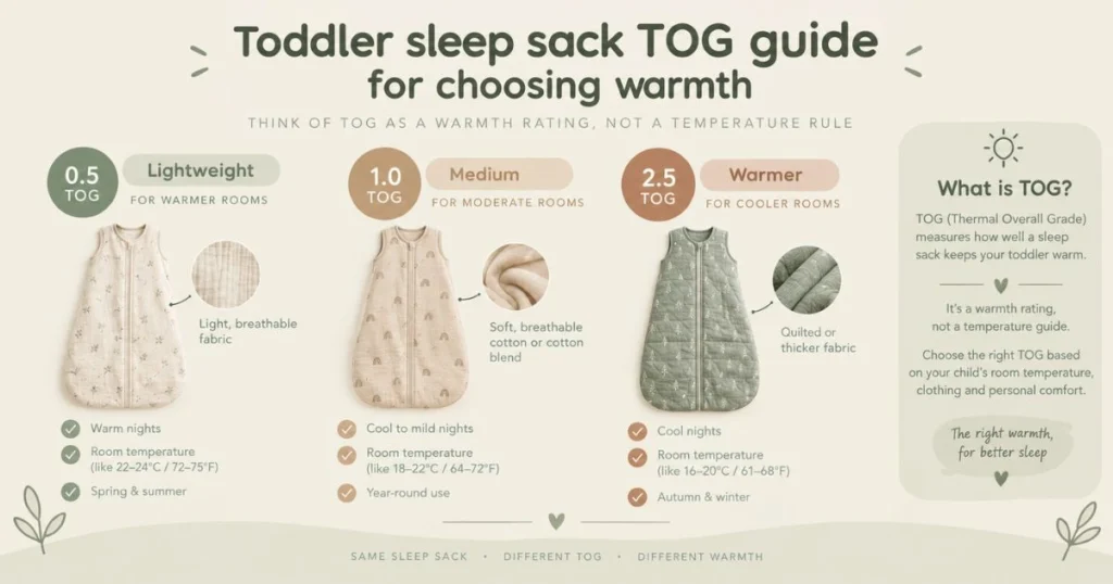 Toddler Sleep Sack: How to Choose the Right One 7 Toddler sleep sack TOG guide for choosing warmth