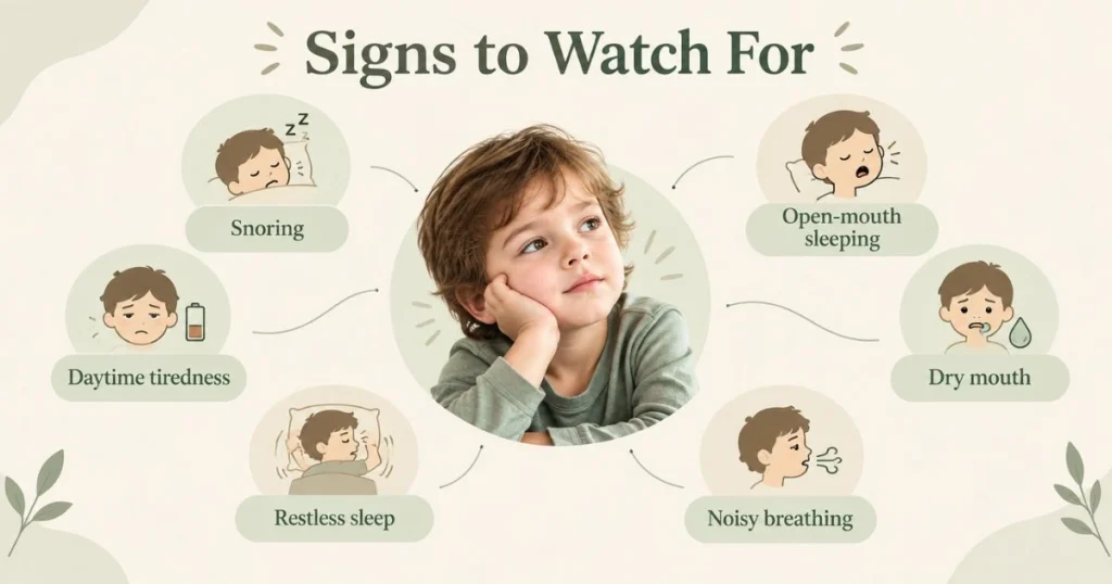 How to Stop Mouth Breathing Naturally: Tips & Causes 7 Common signs of mouth breathing including snoring, open-mouth sleeping and restless sleep