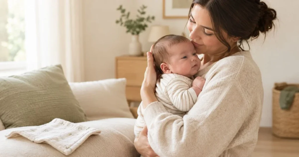 newborn baby vomiting milk after feeding : Causes, Signs & When to Worry 7 Shows a practical way to keep baby comfortable after feeding.
