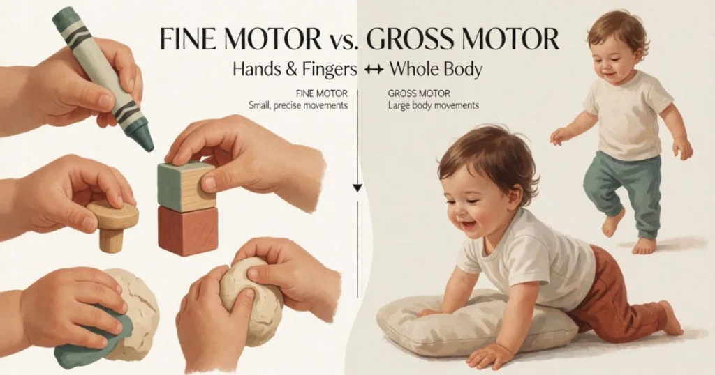 Fine Motor Activities for Toddlers: Easy Activities by Age 5 Fine Motor Skills vs. Gross Motor Skills
