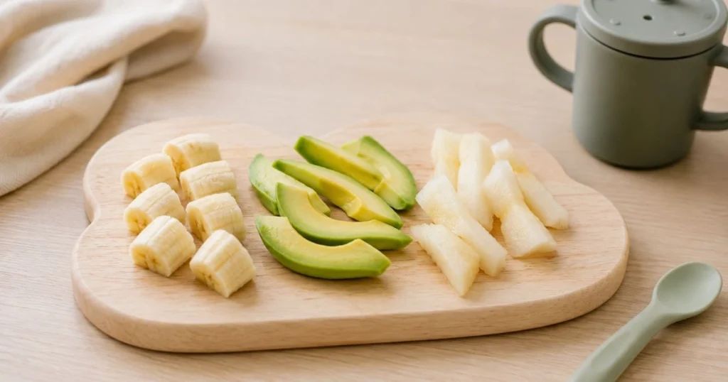Baby Finger Foods: 30 Easy & Safe Foods for Babies 6 Soft fruits for baby finger foods