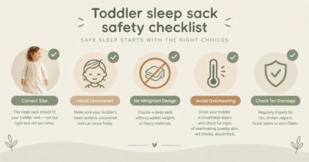 Toddler Sleep Sack: How to Choose the Right One 8 Toddler sleep sack safety checklist