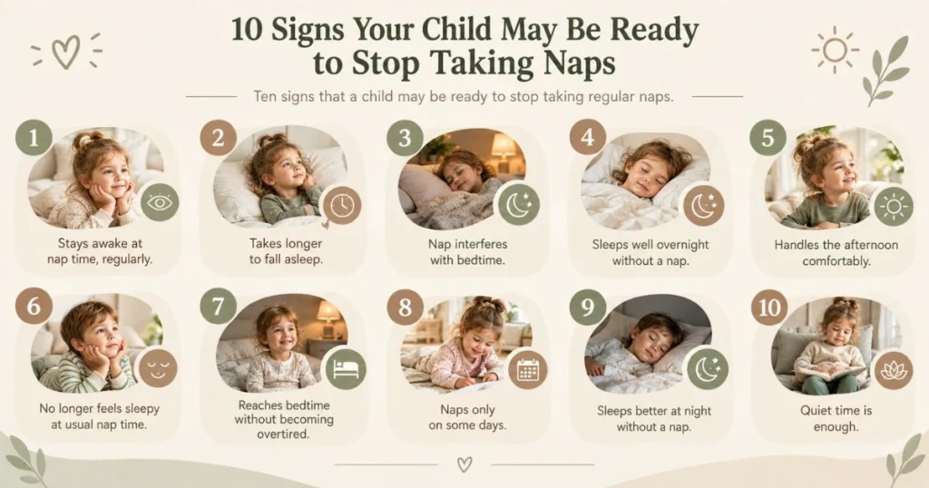 When Do Kids Stop Taking Naps? Signs Your Child May Be Ready 7 Ten signs that a child may be ready to stop taking regular naps