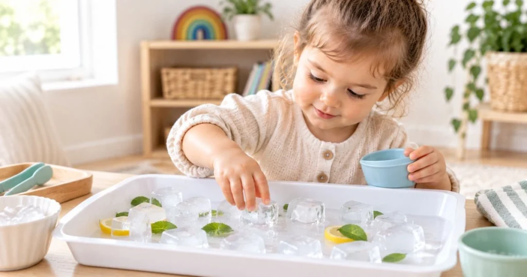 35 Sensory Activities for Toddlers That Are Fun & Easy 10 Ice Cube Exploration
