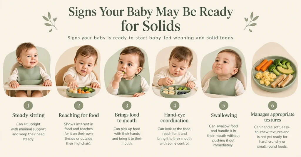 Baby Led Weaning Recipes: 25 Easy Meals for Your Baby 16 Signs your baby is ready to start baby-led weaning and solid foods